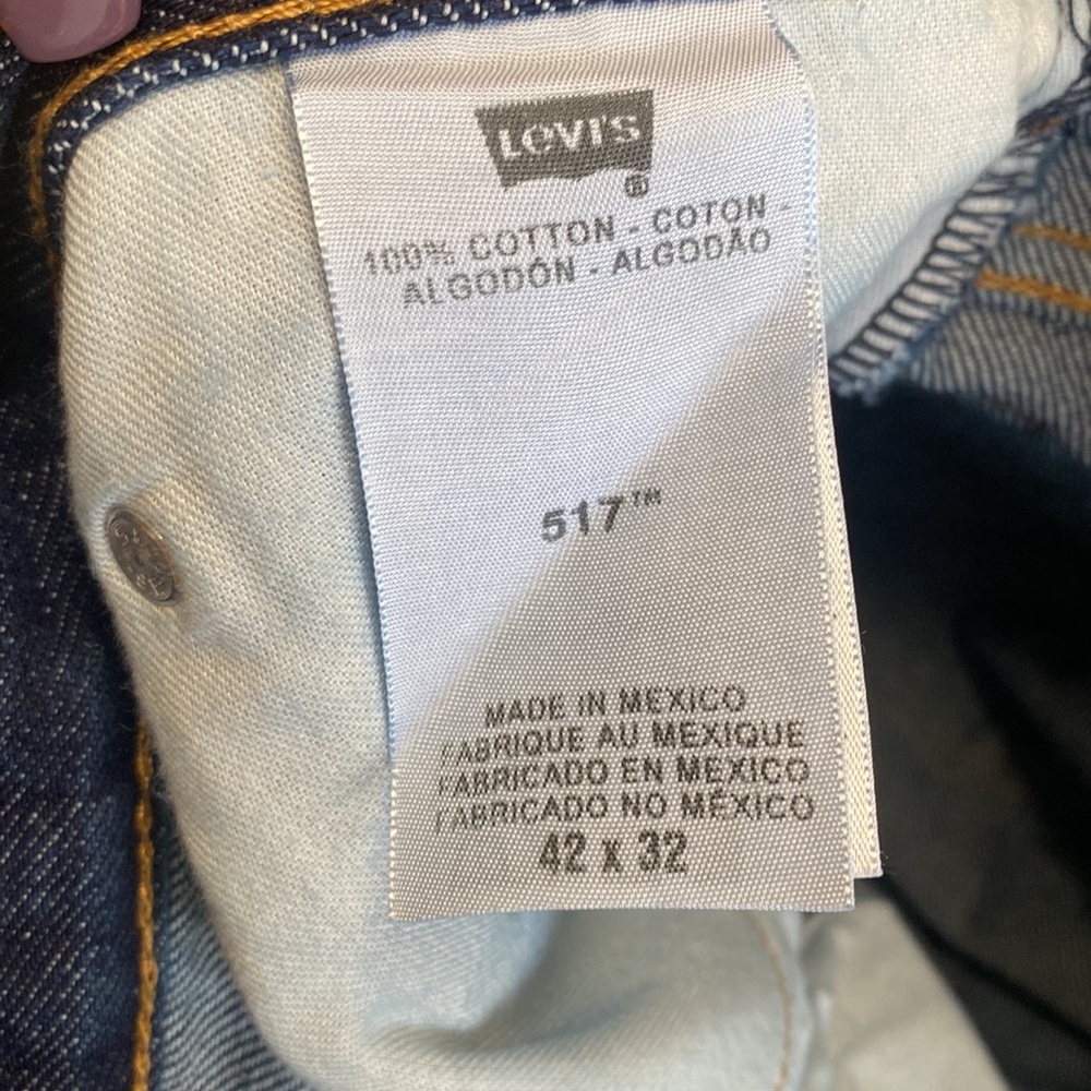 Men’s Levi 517 Bootcut Jeans 42x32 - Picture 8 of 9